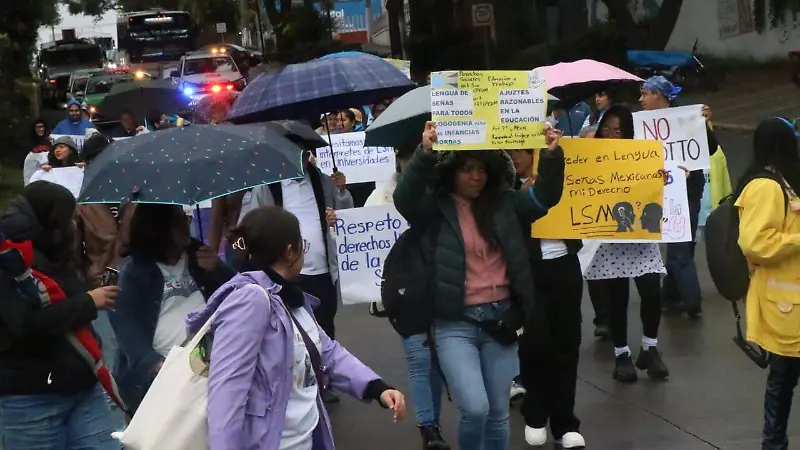 Comunidad sorda de Xalapa marcha por primera vez 